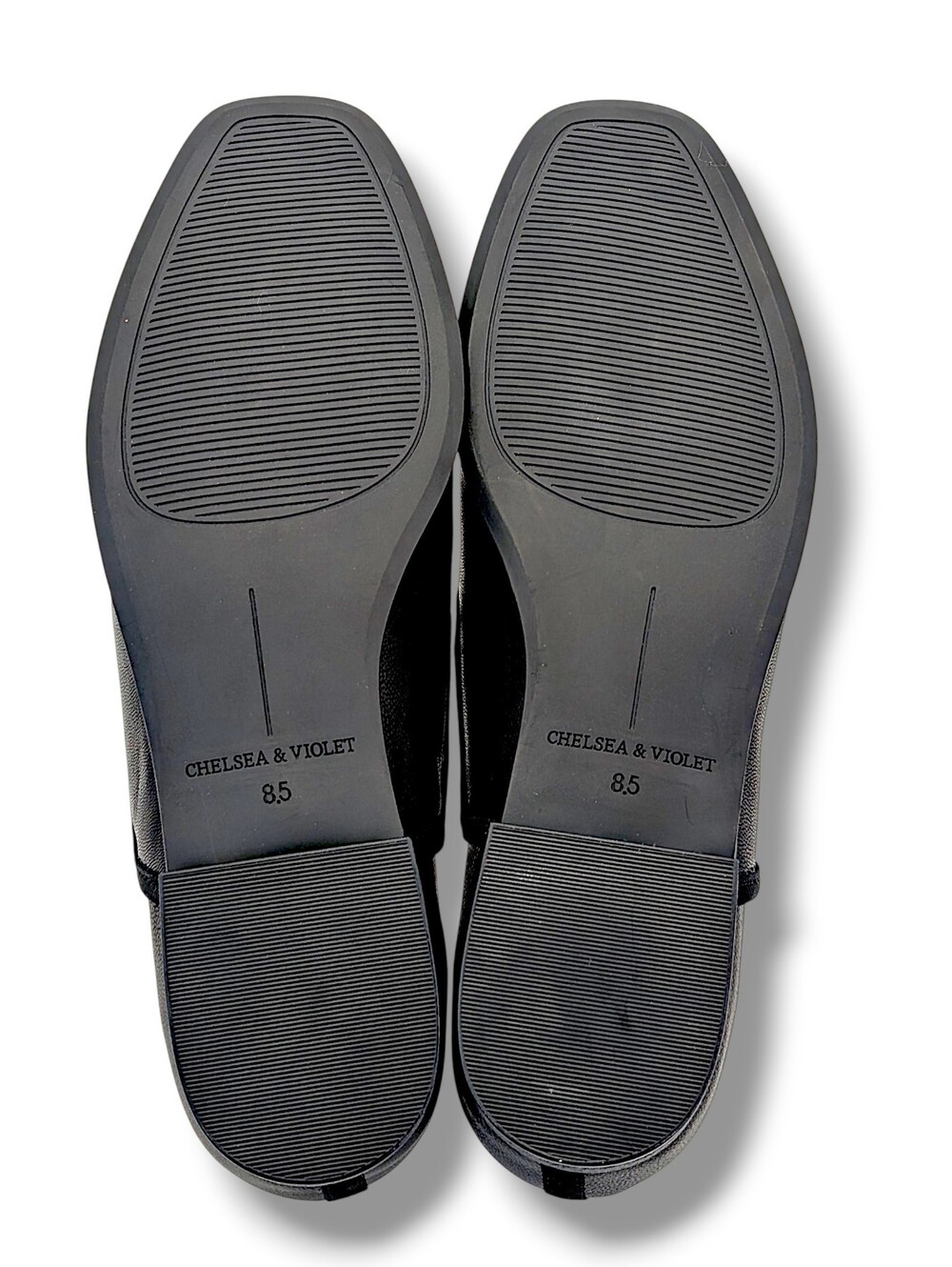 Chelsea & Violet "Louisa" Sz 8.5M Women Black Genuine Leather Modern Square Toe - Picture 13 of 17